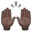 Mains Levées: Peau Foncée pour Samsung One UI 7.0 April 2025