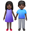 Mulher And Homem Holding Hands: Pele Escura para Samsung One UI 7.0 April 2025