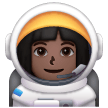 Astronauta Mulher: Pele Escura para Samsung One UI 7.0 April 2025