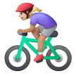Cycliste Femme: Peau Moyennement Claire pour Samsung One UI 7.0 April 2025