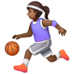 Mulher Jogando Basquete: Pele Morena Escura para Samsung One UI 7.0 April 2025