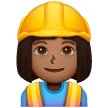 Woman Construction Worker: Medium-Dark Skin Tone Woman Construction Worker: Medium-Dark Skin Tone