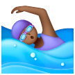 Mulher Nadando: Pele Morena Escura para Samsung One UI 7.0 April 2025
