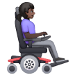 Woman in Motorized Wheelchair Facing Right: Dark Skin Tone Woman in Motorized Wheelchair Facing Right: Dark Skin Tone