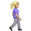 Woman Walking Facing Right: Medium-Light Skin Tone Woman Walking Facing Right: Medium-Light Skin Tone
