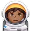 Astronauta: Tom de Pele Médio-Escuro