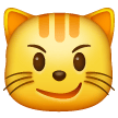 Rosto De Gato Com Sorriso Irônico