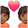 Casal Apaixonado: Tom de Pele Médio-Escuro