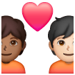 Casal Apaixonado: Pessoa, Pessoa, Tom de Pele Médio-Escuro, Tom de Pele Claro