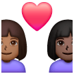 Casal Apaixonado: Mulher, Mulher, Tom de Pele Médio-Escuro, Tom de Pele Escuro