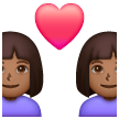 Casal Apaixonado: Mulher, Mulher, Tom de Pele Médio-Escuro