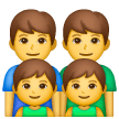 Família: Homem, Homem, Menino, Menino