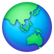Globo Terráqueo Mostrando Asia Y Australia