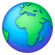 Globo Terráqueo Mostrando Europa Y África