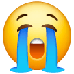 Rosto Chorando Aos Berros