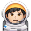 Astronauta Homem: Tom de Pele Claro