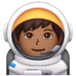 Astronauta Homem: Tom de Pele Médio-Escuro