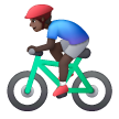 Homem Ciclista: Tom de Pele Escuro