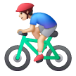 Homem Ciclista: Tom de Pele Claro