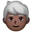 Homem: Tom de Pele Escuro, Cabelo Branco
