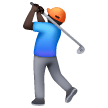 Homem Golfista: Tom de Pele Escuro