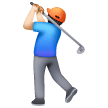Homem Golfista: Tom de Pele Claro