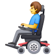 Homem Em Cadeira De Rodas Motorizada