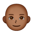 Homem: Tom de Pele Médio-Escuro, Careca