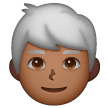 Homem: Tom de Pele Médio-Escuro, Cabelo Branco