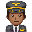 Piloto De Avião Homem: Tom de Pele Médio-Escuro