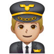 Piloto De Avião Homem: Tom de Pele Médio-Claro