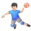 Jogador De Handebol: Tom de Pele Claro