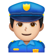 Policial Homem: Tom de Pele Claro