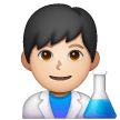 Cientista Homem: Tom de Pele Claro