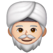 Homem Com Turbante: Tom de Pele Claro
