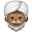 Homem Com Turbante: Tom de Pele Médio-Escuro