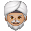 Homem Com Turbante: Tom de Pele Médio