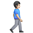 Homem andando virado para a direita: Tom de Pele Claro