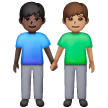 Dois Homens De Mãos Dadas: Tom de Pele Escuro, Tom de Pele Médio