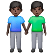 Dois Homens De Mãos Dadas: Tom de Pele Escuro