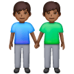 Dois Homens De Mãos Dadas: Tom de Pele Médio-Escuro