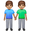 Dois Homens De Mãos Dadas: Tom de Pele Médio