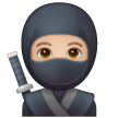 Ninja: Tom de Pele Médio-Claro