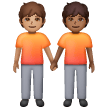 Pessoas De Mãos Dadas: Tom de Pele Médio, Tom de Pele Médio-Escuro