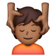Pessoa Recebendo Massagem Facial: Tom de Pele Médio-Escuro