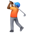 Golfista: Tom de Pele Médio-Escuro