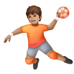 Pessoa Jogando Handebol: Tom de Pele Médio