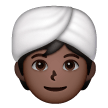 Pessoa Com Turbante: Tom de Pele Escuro
