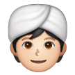 Pessoa Com Turbante: Tom de Pele Claro