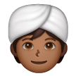 Pessoa Com Turbante: Tom de Pele Médio-Escuro